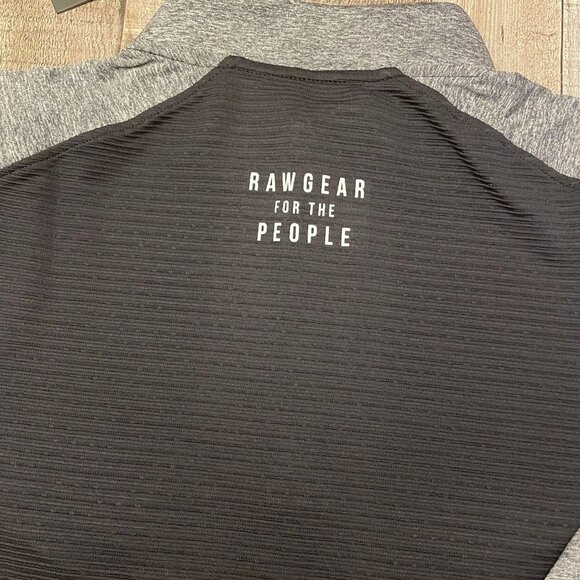 RAWGEAR Men’s Black and Gray L/S Quarter Zip Shirt with Zip Pockets | Size S - Picture 10 of 15